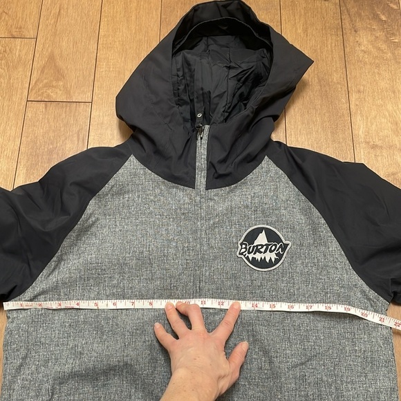 Burton Big Boy's Game Day Jacket Youth XL 18 years gray black ski snowboard - Picture 6 of 15